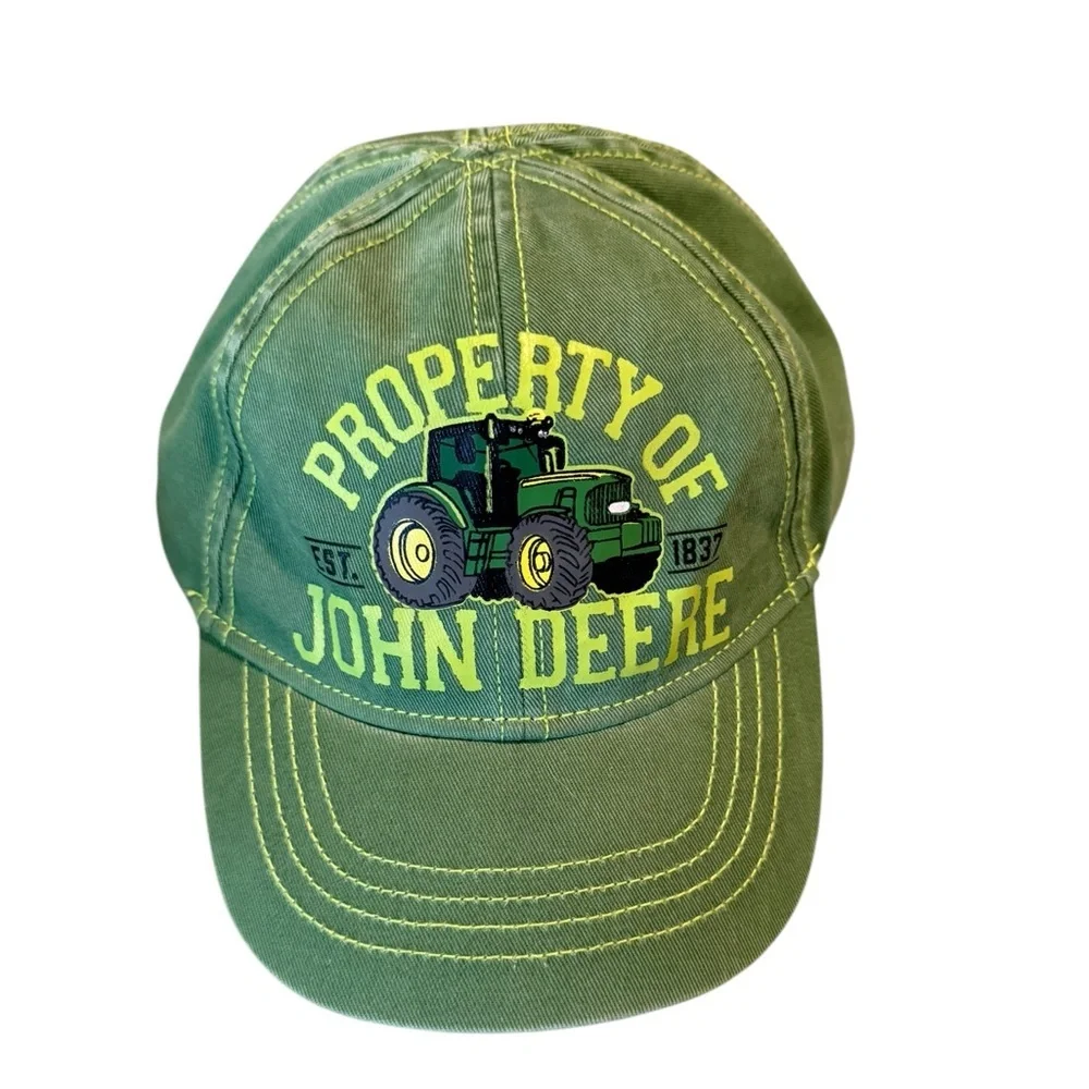 Property of John Deere Toddler One Size hat cap. Excellent preowned condition.